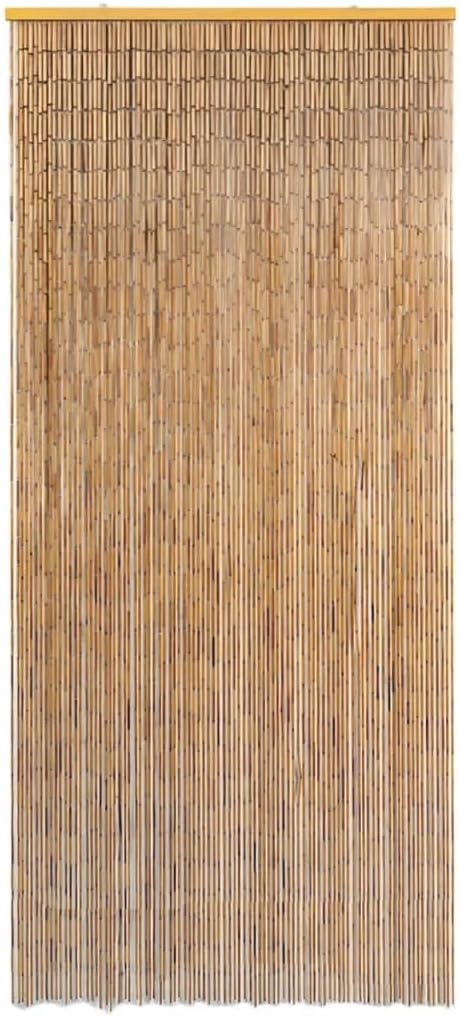 vidaXL Insect Door Curtain House Home Anti Mosquito Bug Flying Screen Mesh Protector Privacy Divider Drape Blind Bamboo 35.4"x86.6"