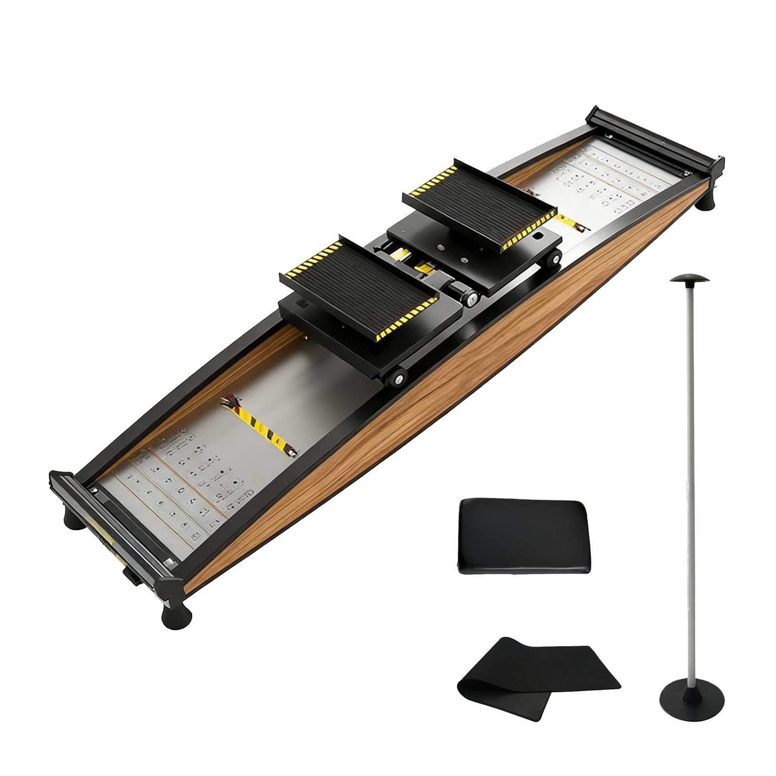 Allenatore di Sci da Discesa e Cross Trainer 3D, attrezzo per Esercizi con Allenamento di Sci, Resistenza Regolabile (0-100 kg), per Appassionati di Sci, Appassionati di Fitness.