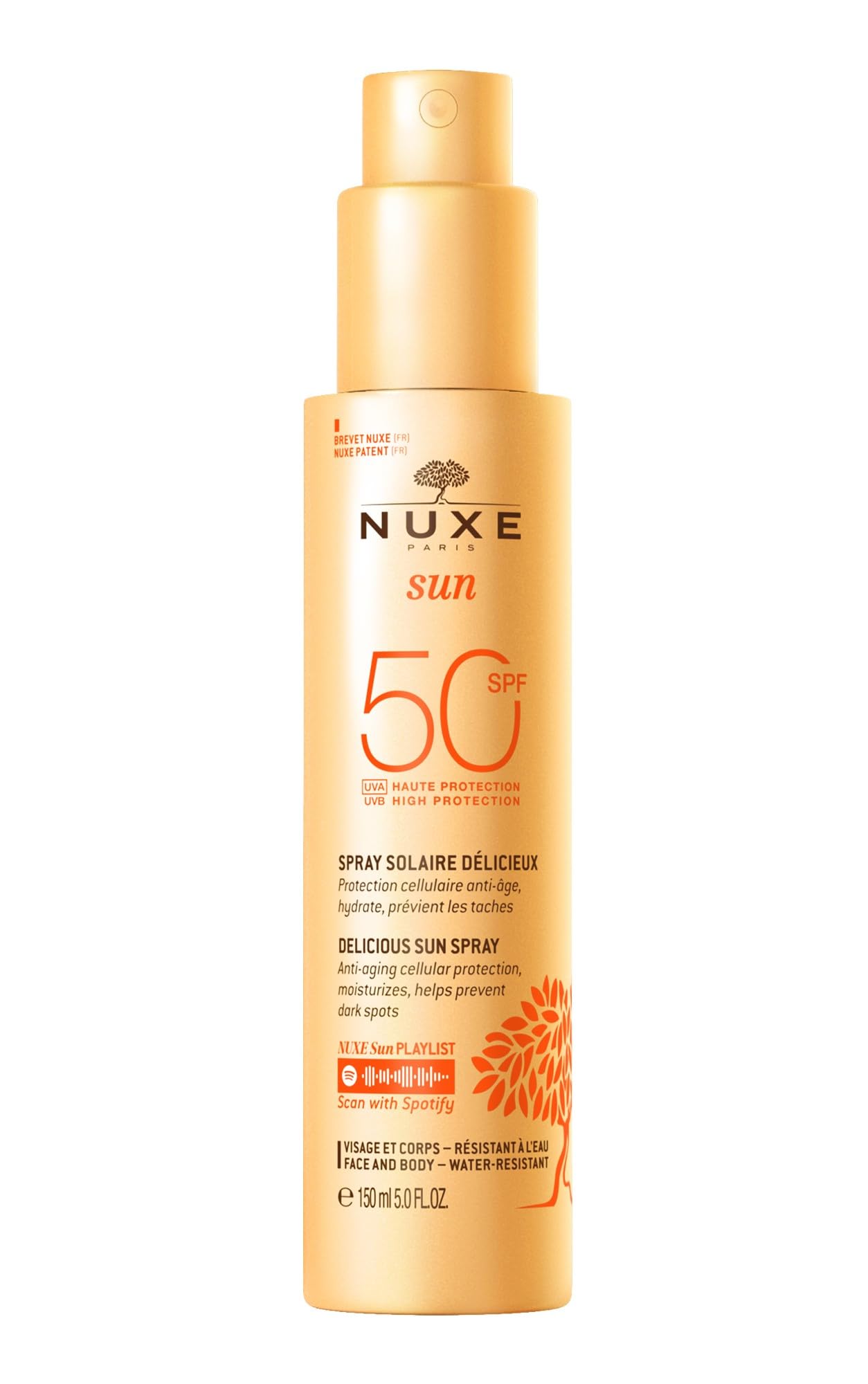 Nuxe Sun Spray Fondant Güneş Koruyucu Yüz ve Vücut Sütü Spf 50 150 ml