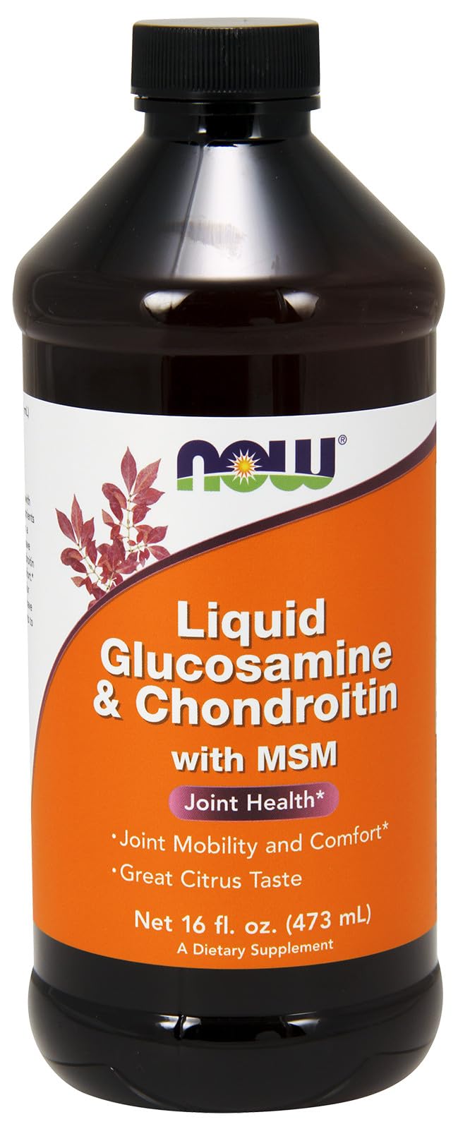 Now Foods - Glucosamine liquide et chondroïtine wth MSM grande saveur d'agrumes - 16 onces.