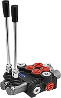 VEVOR 2-Spool Hydraulic Directional Control Valve 11 GPM 3600 PSI Double Acting SAE Ports for Tractors Loaders