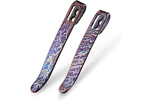 CIVIVI Flamed Titanium Pocket Clips for Pocket Knife, 50MM 55MM