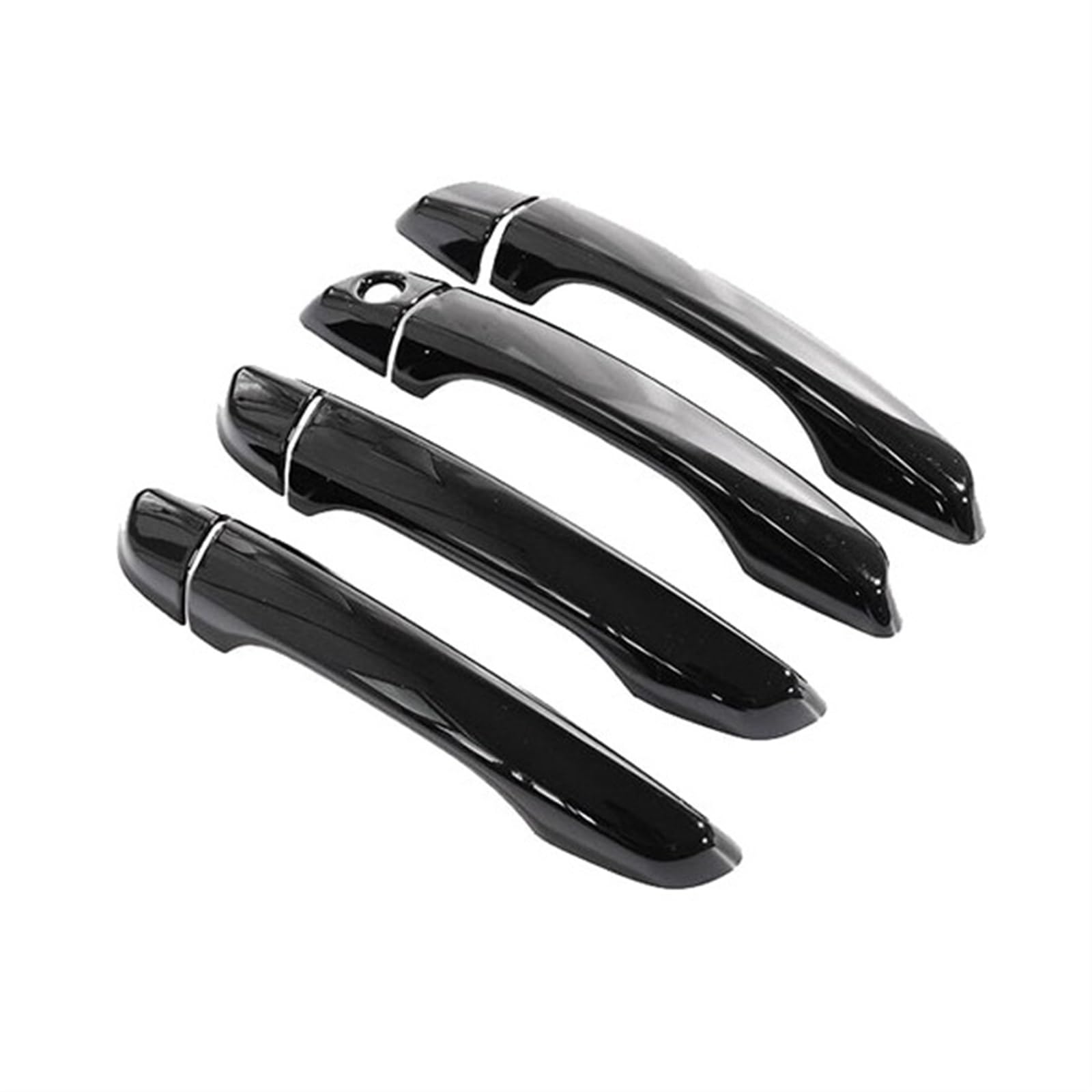 Mrrrvfoex One Color Door Handle Trim Compatible With Peugeot For 208 P21 2020 2021 2022 2023 Car Door Handle Cover Car Accessories Car Exterior Door Handle Decoration Shell(4Handle 1 Keyhole)