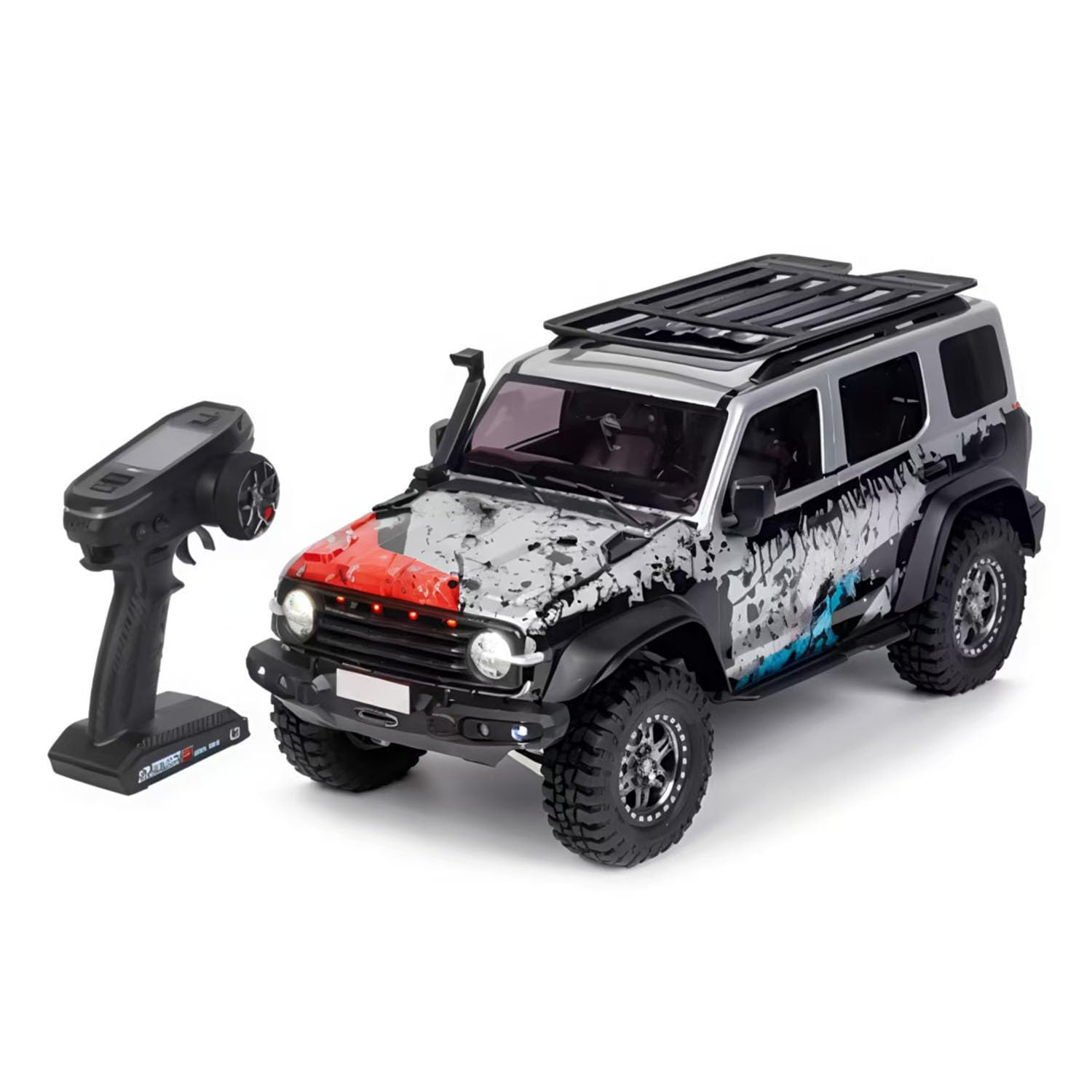 TOUCAN RC HOBBY 1/8 RC Climbing Car Tank 300 Special Edition 4WD Crawler Off Road Vehicle Axle Lock Brushed Motor DDF 350 Radio for Adult