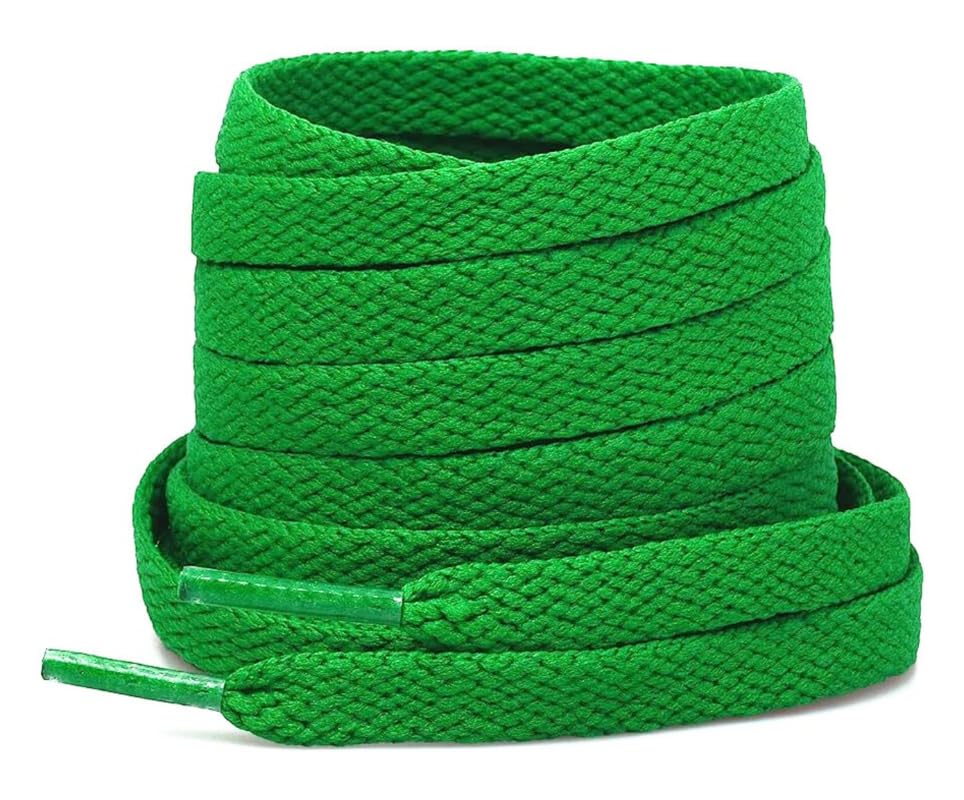 KNOTTYFlat Shoe laces 5/16 Wide Shoelaces for Athletic Running Sneakers Shoes Boot Strings