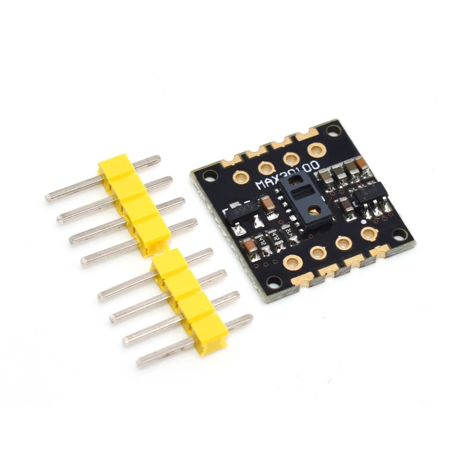 Módulo de sensor de frecuencia cardíaca MAX30100 MAX30102 Detección de pulsos Prueba de concentración de oxígeno en sangre para una potencia ultracable(MAX30102-B)