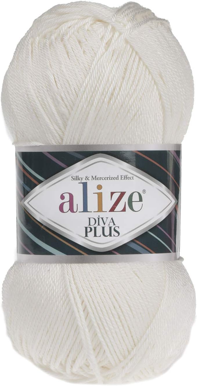 4 Balls Alize Diva Plus, Knitting Yarn, Crochet Yarn, Soft Yarn, Acrylic Yarn, Summer Yarn, Microfiber Yarn, lace Yarn, Bikini Pattern, Swimsuit