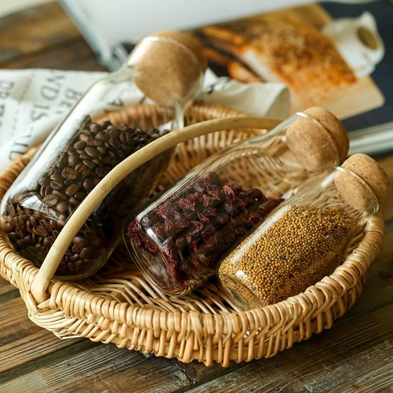 Miniatura 7 de Tarros de vidrio con tapas de corcho, tarro de caramelo con tapa, tarro de café para mostrador, tarro de galletas con tapas herméticas, tarro de