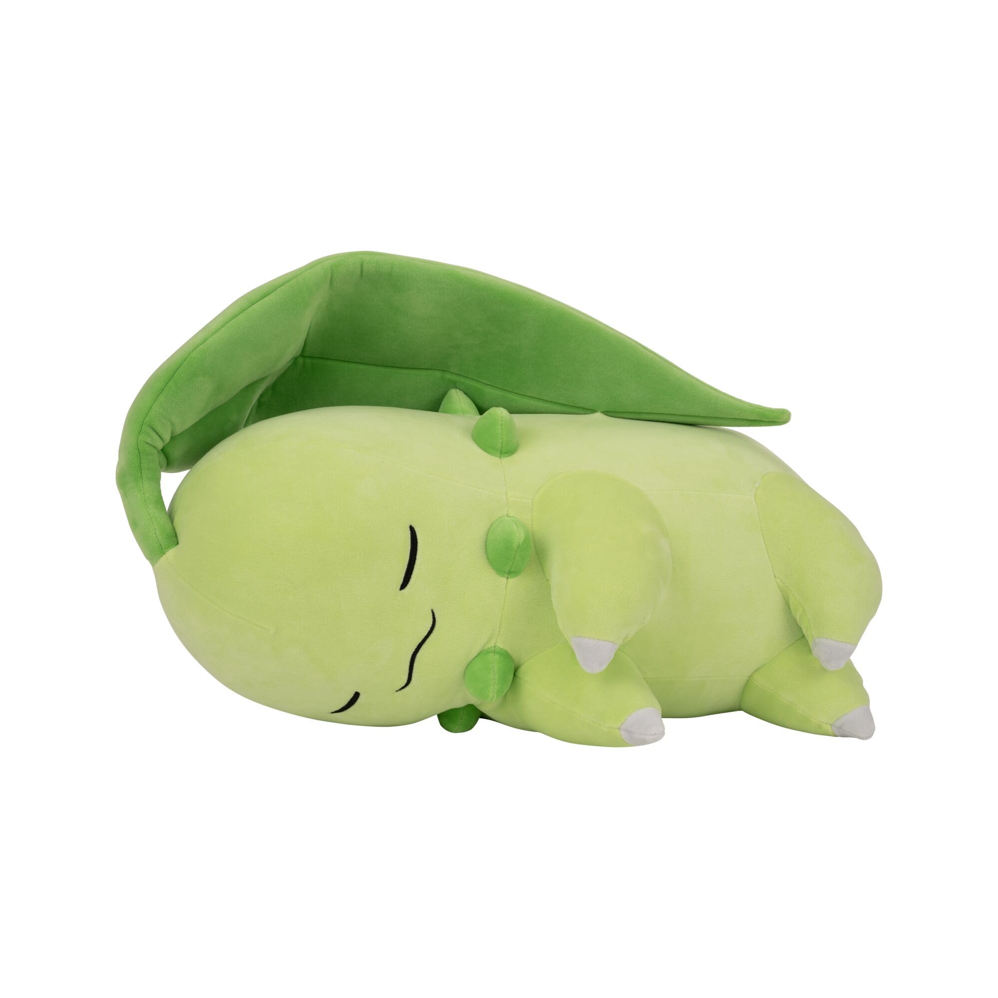 Pokémon Chikorita Sleeping Plush - 18-Inch Premium Plush in Sleeping Pose