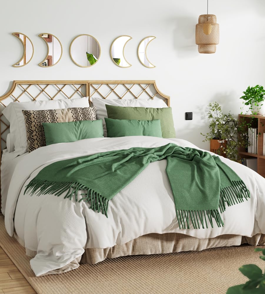 Stylish Moon Phase Wall Mirrors Set – 5-Piece Decorative Acrylic Bohemian Mirrors for Home Decor, Living Room & Bedroom Room(RAW) - Image 5