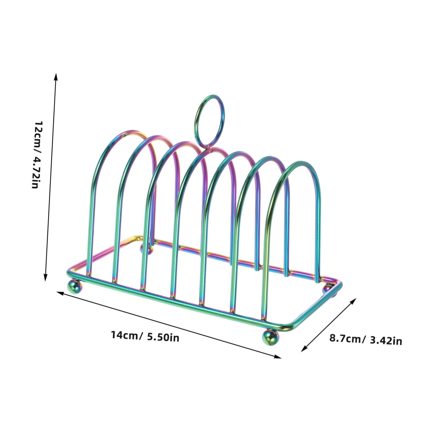 Cabilock Stainless Steel Bread Rack Toast Holder Rack Versatile Bread Stand for Kitchen Display