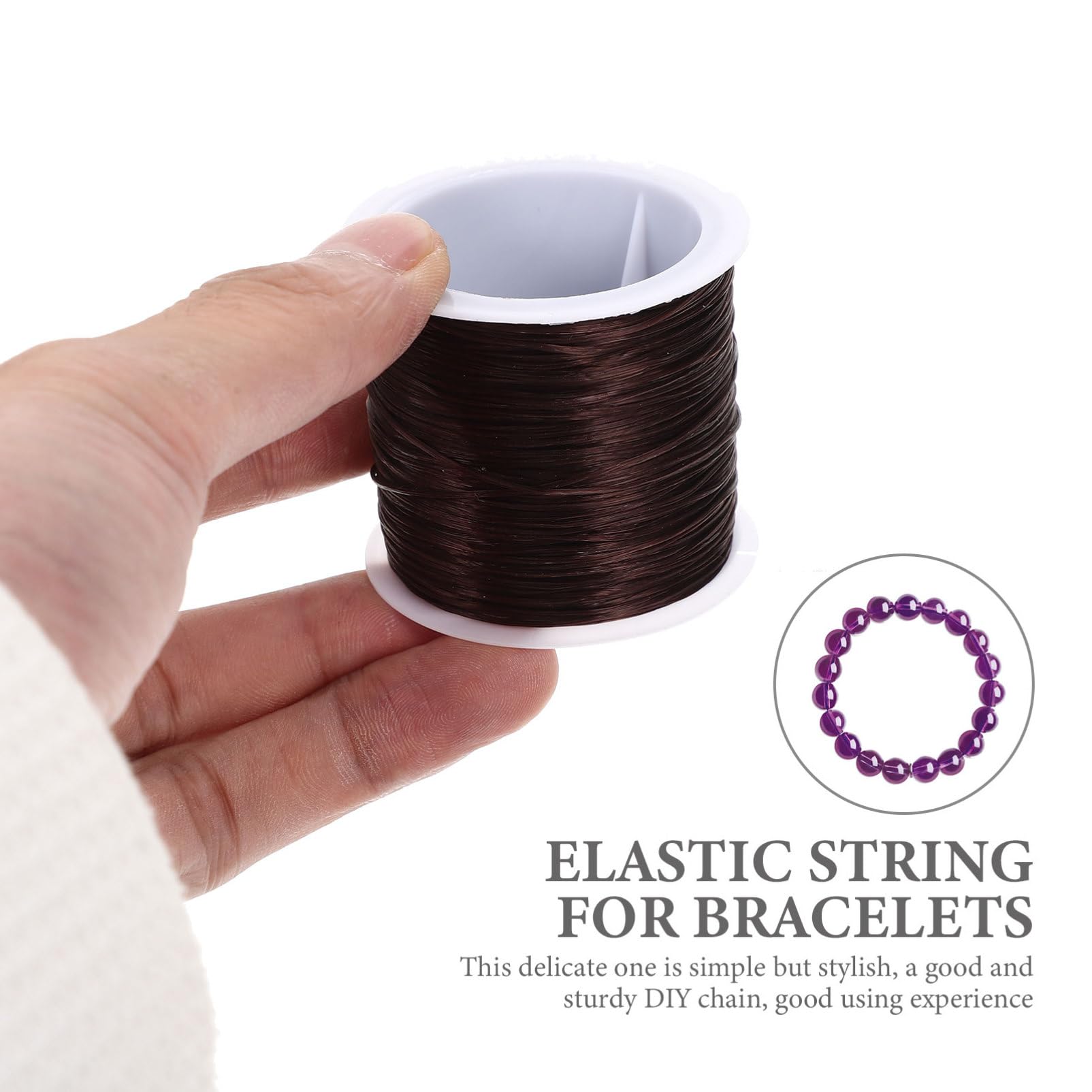 Lurrose 5 Set Di Filo Per Gioielli Artigianali Perline Alla Rinfusa Per Braccialetti Cordino Elastico 4 * 5