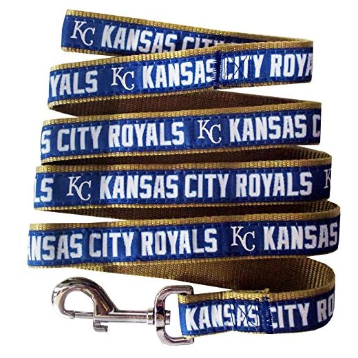 MLB PET Collar Kansas City Royals Dog Collar, Large. Baseball Team Collar for Dogs & Cats. A Shiny & Colorful Dog & Cat Collar Licensed by The MLB