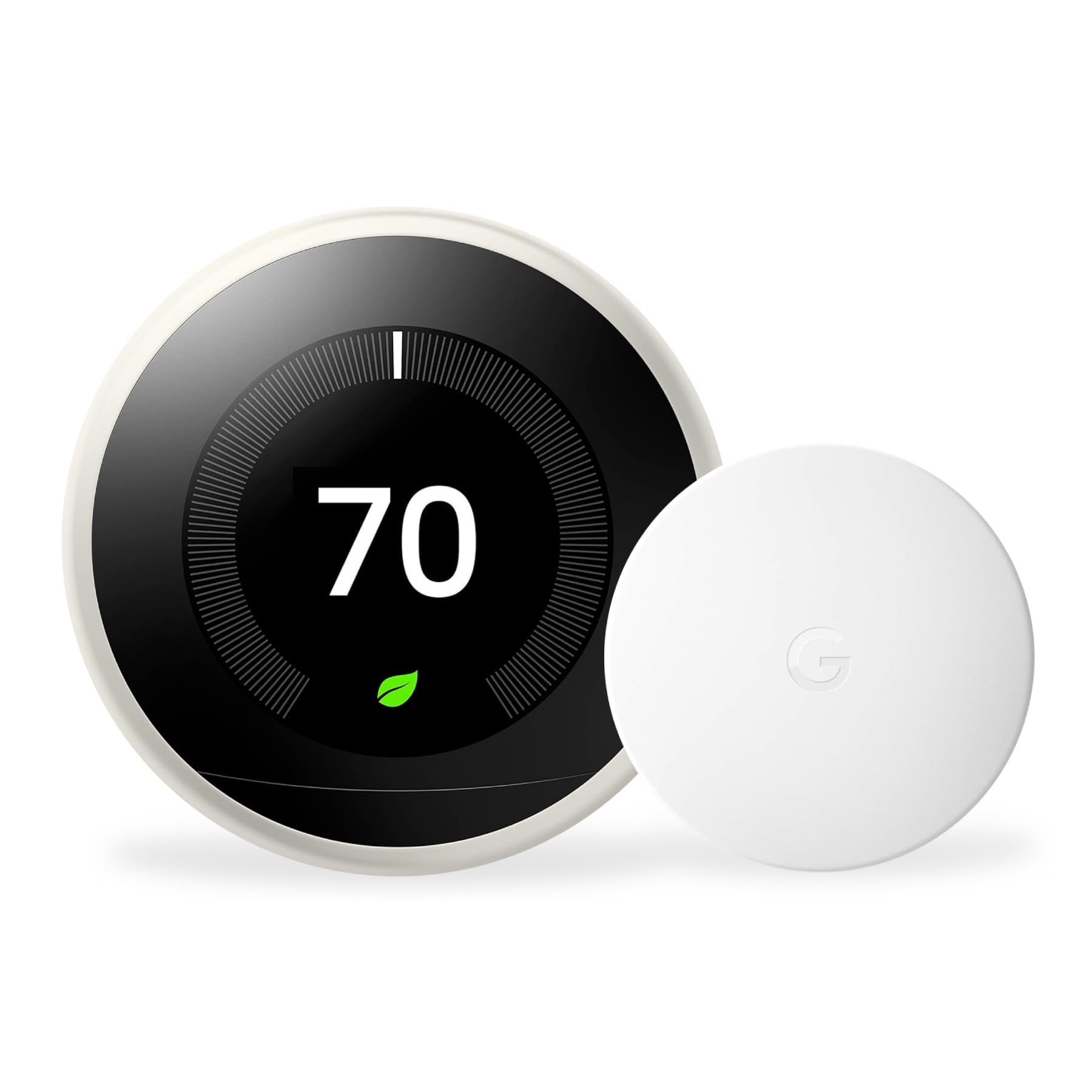 Nest Learning Thermostat (3rd Generation) with Nest Temperature Sensor (T5000SF) (White)
