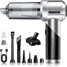 NVKHG Aspirateur à Main, 18000Pa Aspirateur à Main sans Fil, 3 en 1 Mini Aspirateur de Voiture avec Moteur sans balais, Pliable Aspirateur sans Fil Humide et Sec, pour Voiture, Maison, Cuisine