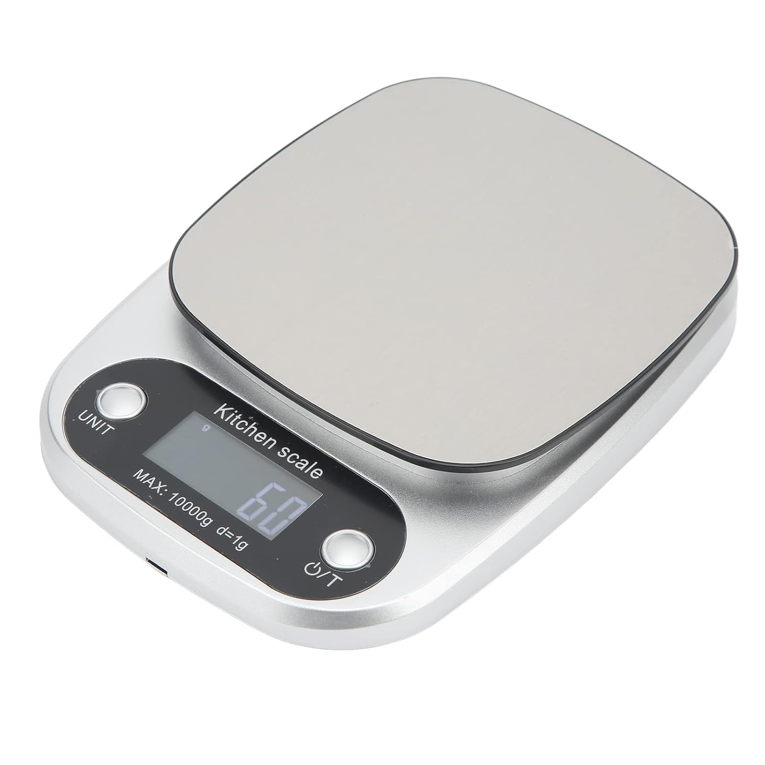 Digital Kitchen Scale, Kitchen Food Scale, Baking Scale Kitchen Scale, 19lbs 10kg, LED Backlit Display, 1g Measurement Accuracy, for Weighing Food Ingredients Herbs
