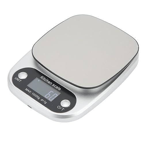 Miniatura 7 de Báscula de cocina de alimentos, luz de fondo azul, pequeño error, báscula digital de cocina de acero inoxidable 304 de grado alimenticio, peso neto