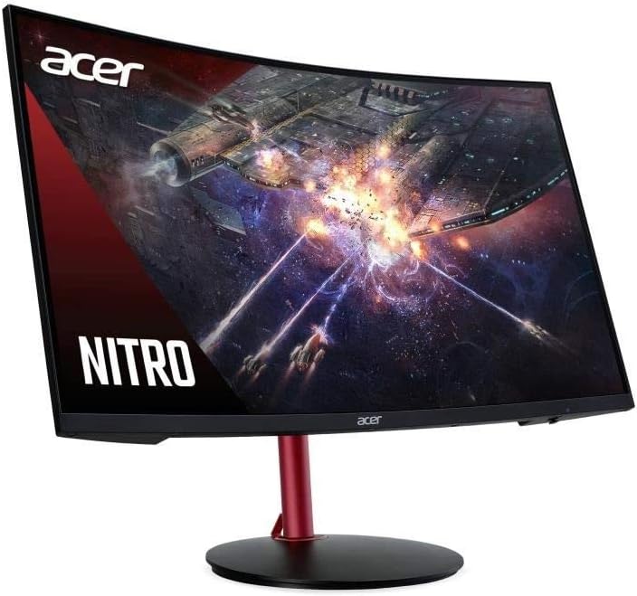 Acer Nitro XZ272UPbmiiphx 27 inch Quad HD Curved Gaming Monitor (VA Panel, FreeSync, 165Hz, 4ms, HDR 400, DP, HDMI, Height Adjustable, Black)