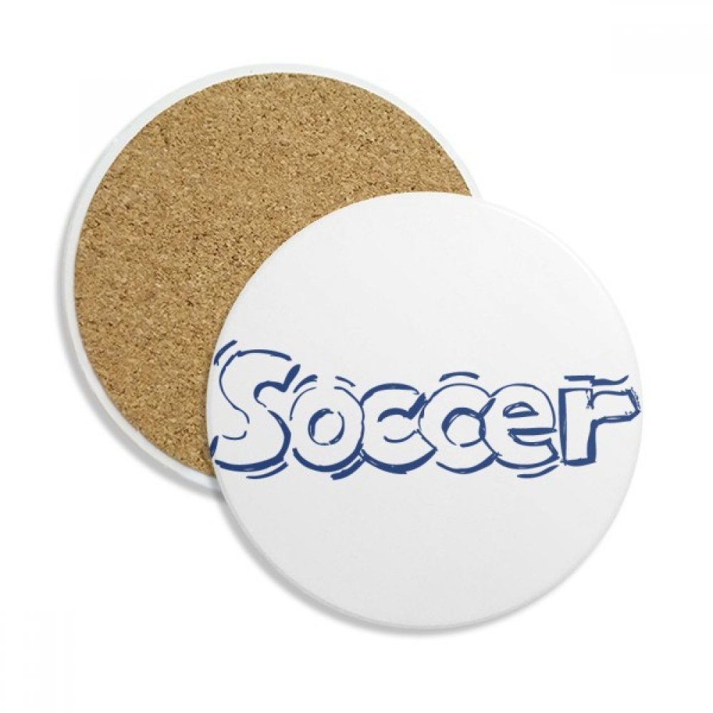 Coaster en céramique de football fini les taches d'eau sur vos tables