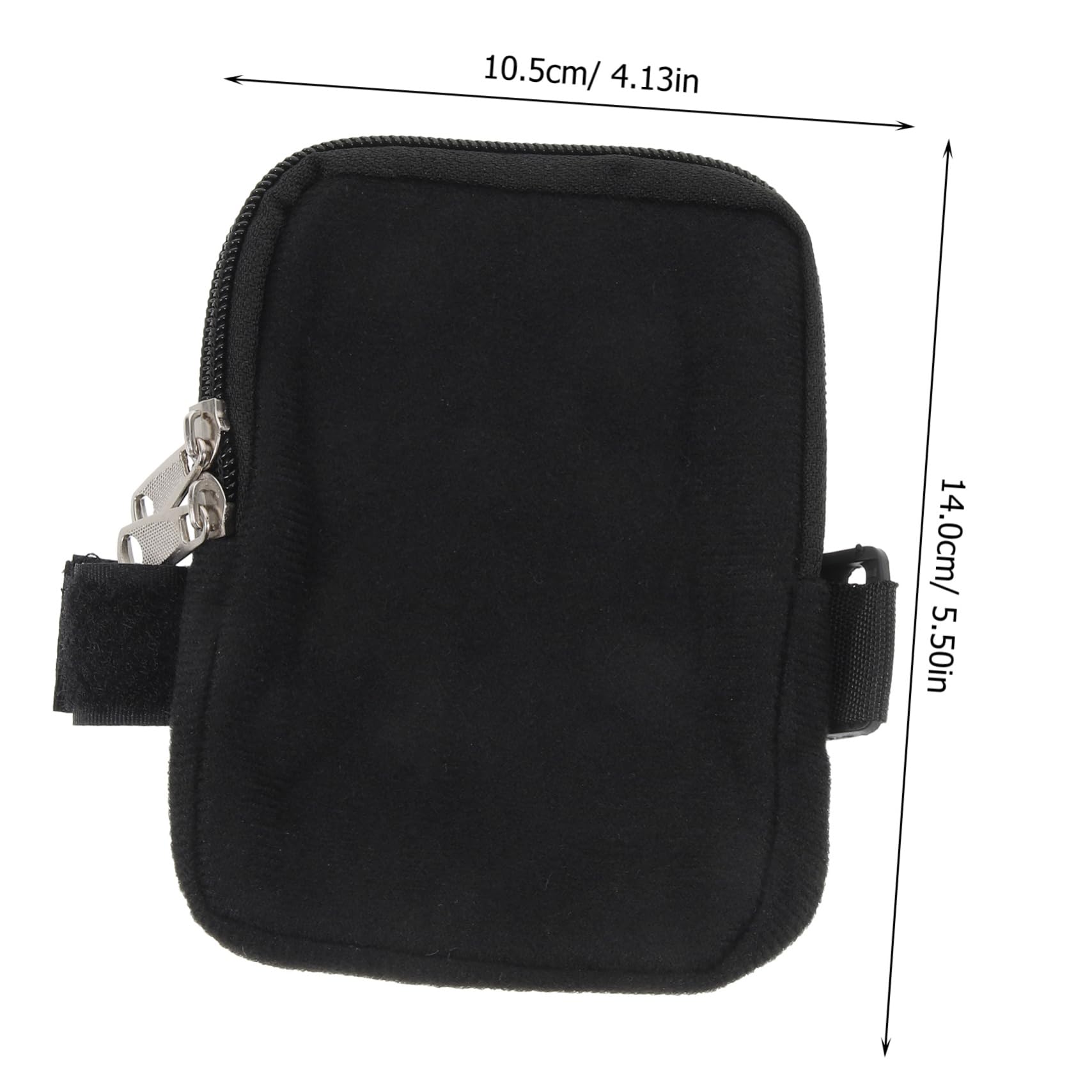 TOYANDONA 5 Stück Cup-Tasche Wasser Im Freien Wandern Beutel Flasche Schlank Reisen Handhaben Kleine Taschentasche Tasche Mit Riemen Reißverschlusstasche Segeltuch Black
