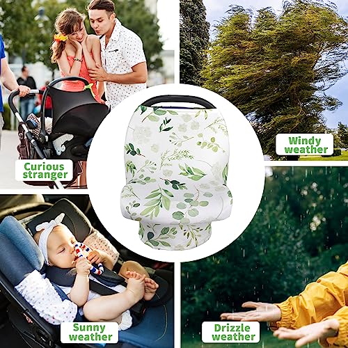 Nursing Cover Breastfeeding Scarf, Car Seat Covers For Babies Infant Carseat Canopy, Stretchy Soft Breathable Multi-Use Cover Ups For Stroller High Chair Shopping Cart, Baby Essentials For Summer #TOP2