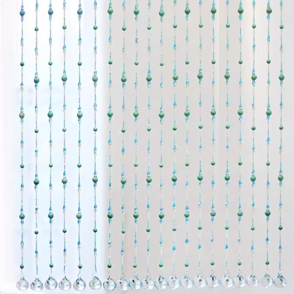 Amazon｜ビーズカーテン 間仕切り簾 珠のれん クリスタルビーズ