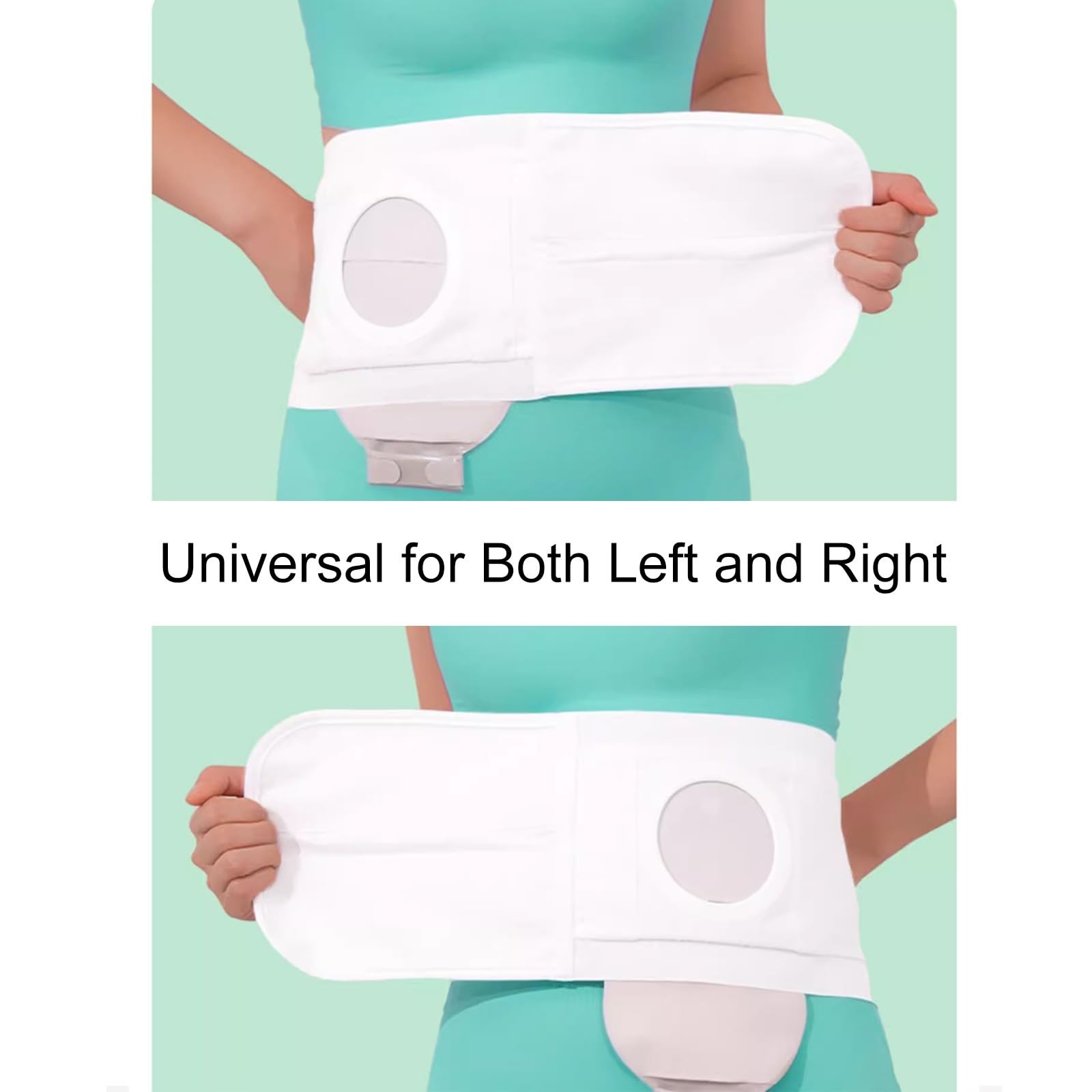 Ostomiegürtel, Stoma Gürtel, Stoma Zubehör, Antikollisionsschutz für Sport und Arbeit, Verstellbare Stütze zur Vorbeugung von Parastomalen Hernien für Männer und Frauen(S)