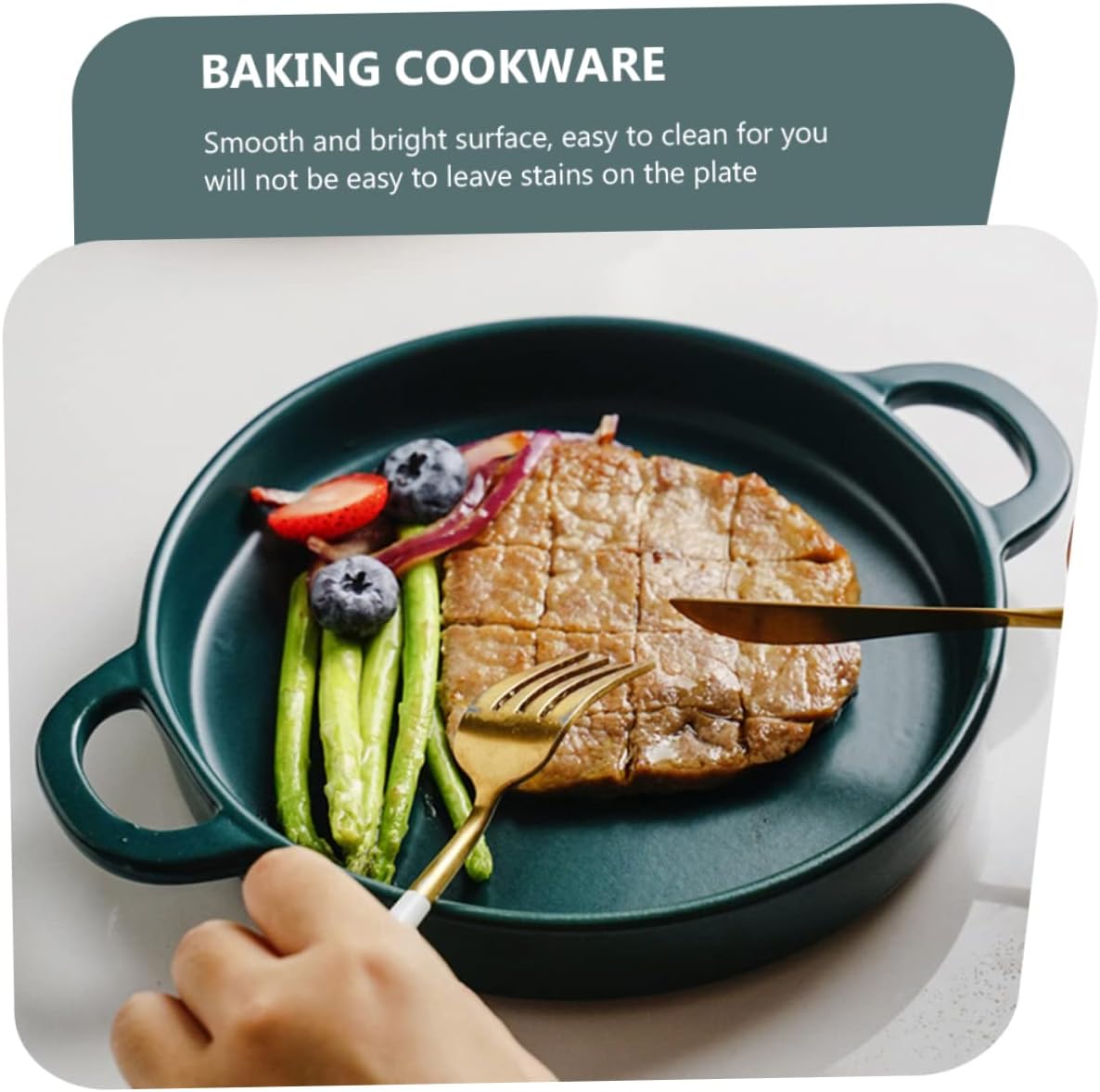 LIFKOME Grill Plate Pan Wire Rack Lasagne Baking Dish Casserole Dish Set Oven Kitchen Baking Cookware