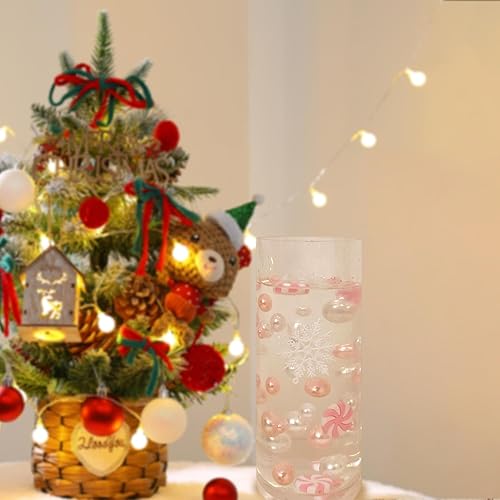 Miniatura 5 de Pink Pearls - Perlas flotantes de gel de agua transparente para rellenar jarrones, centros de mesa, centros de mesa, decoración de fiesta de Navidad