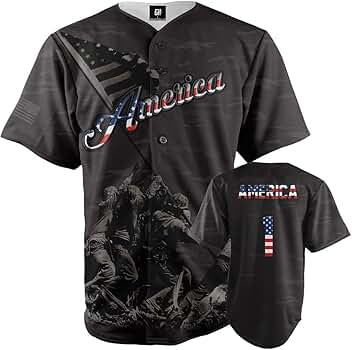 Amazon.com: Greater Half America #1 Black Camo Baseball