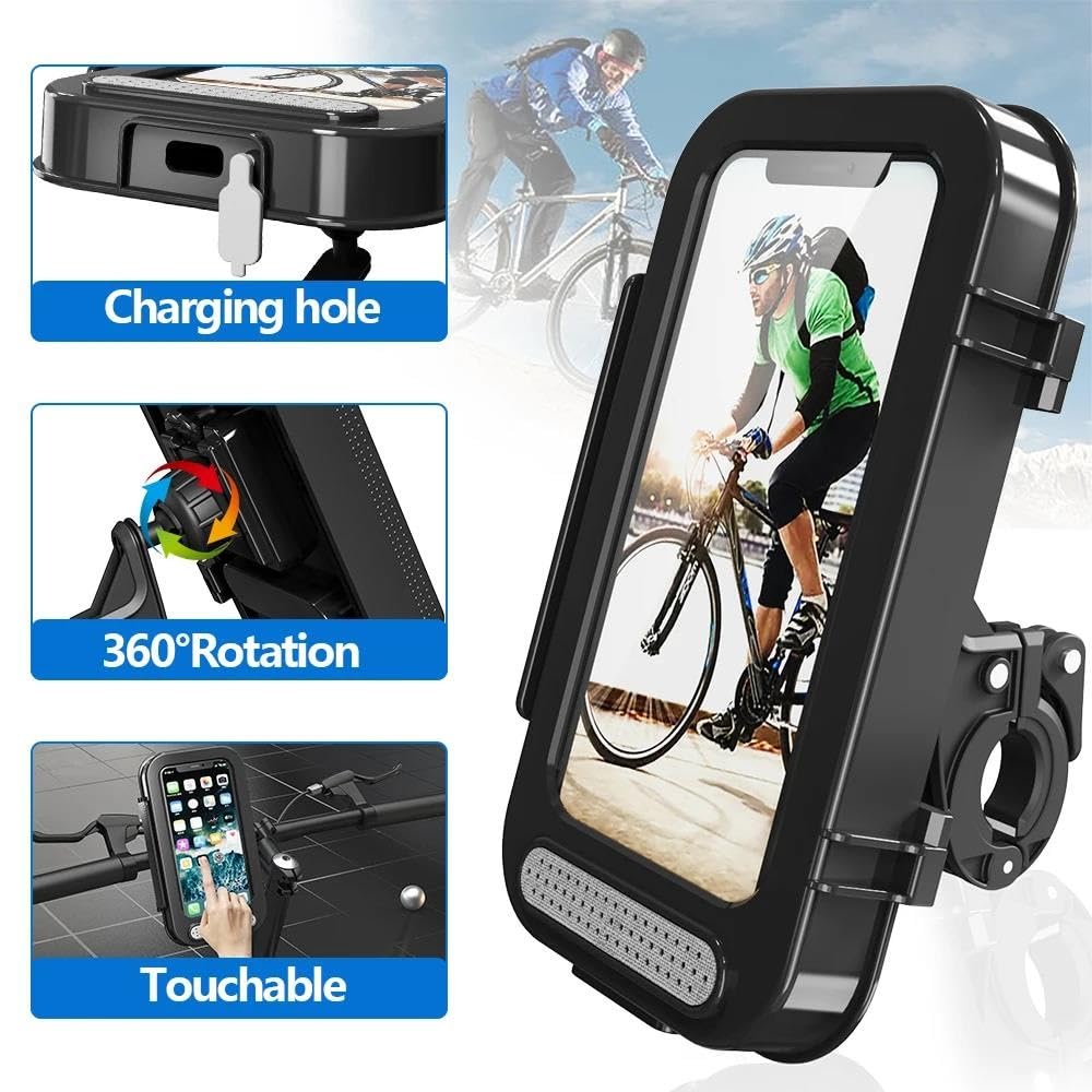 Support Téléphone Moto Vélo Guidon Étanche Étui Mobile GPS Accessoires Cyclisme