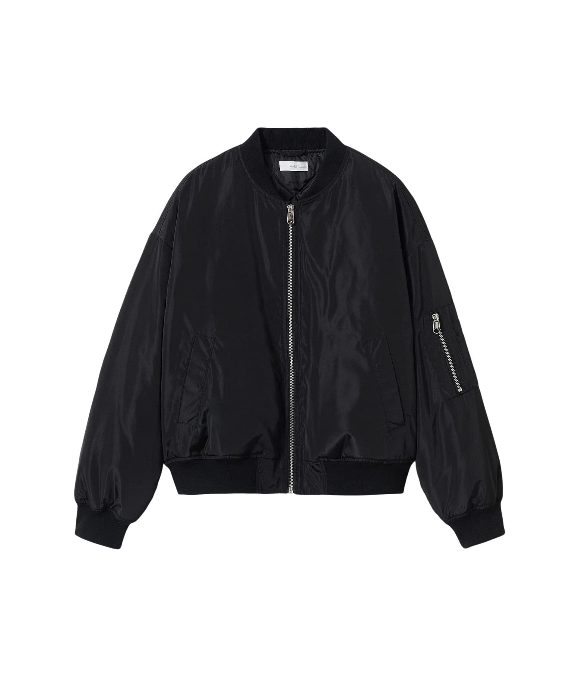 MANGO 292664 Bomber Jacket (Teen) Black Size XS-SM (55