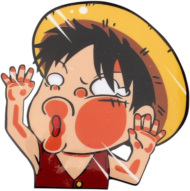 anime one piece monkey d luffy vinyl car auto wall laptop sticker cartoon decal amazon com