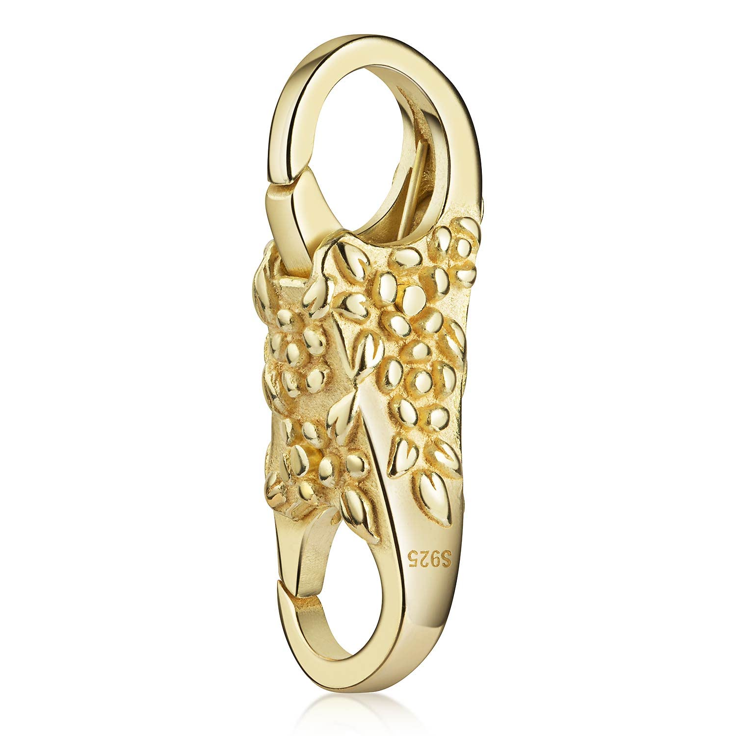 MATERIA by Matthias Wagner Blumen Karabinerverschluss 925 Silber für Armbänder Ketten