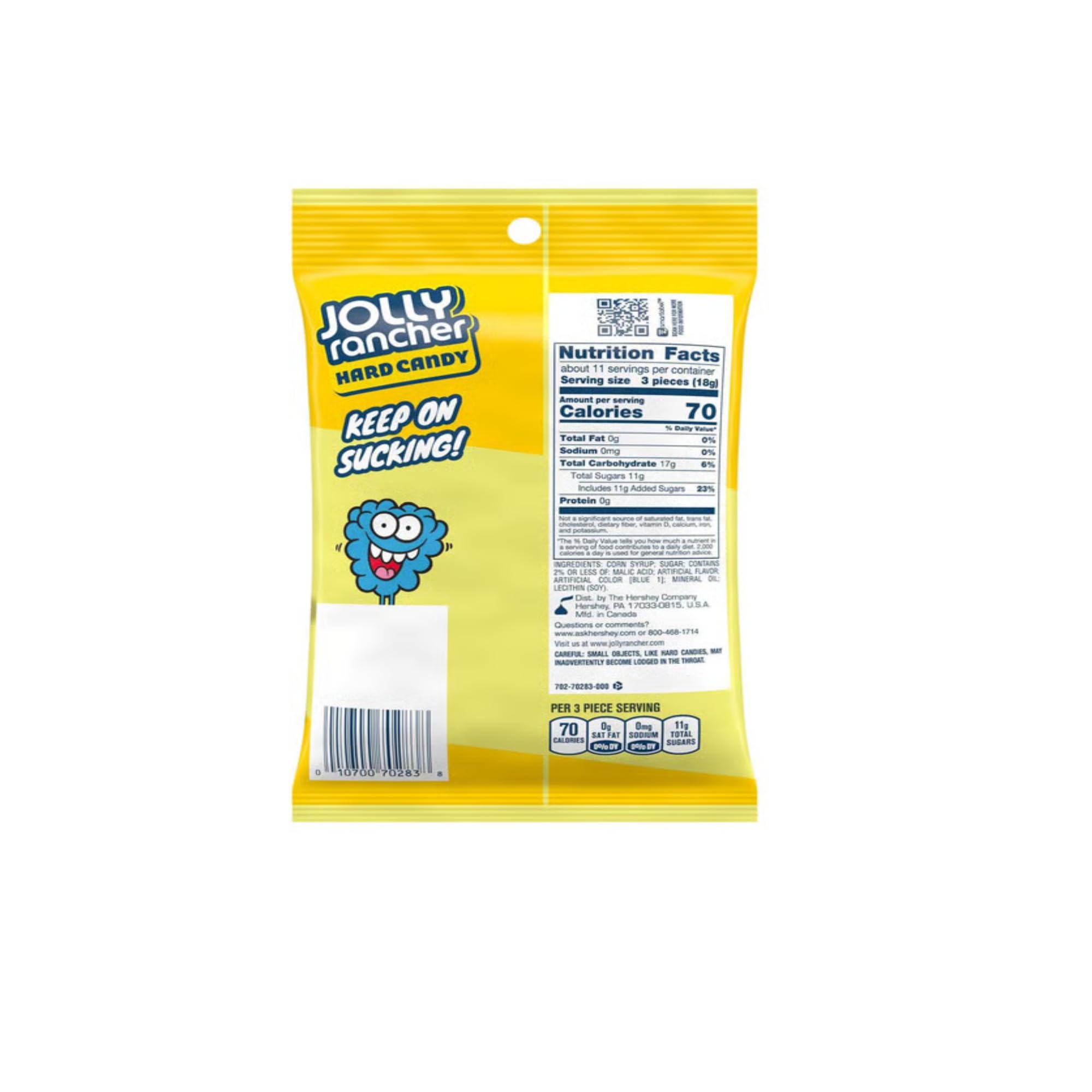 Jolly Rancher Blue Raspberry - Pack of 3 Bags - 7 oz Bags - Perfect for Sharing with Others - Sweet Treat Anywhere and Anytime