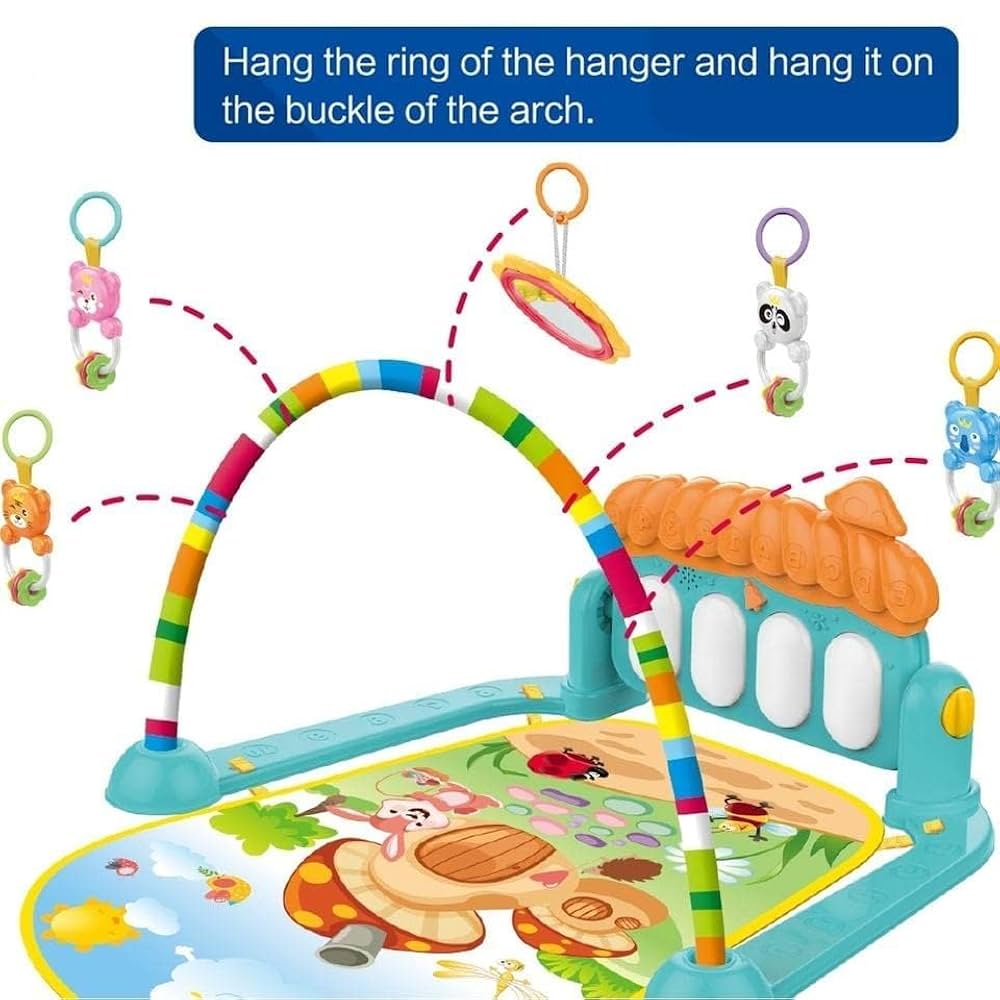 UmiyaFab Musical Keyboard Mat Piano Gym Mat Gym Fitness Rack Kick and Play Musical Keyboard Mat (Pack of 1_Multicolor) : Amazon.in: Baby Products