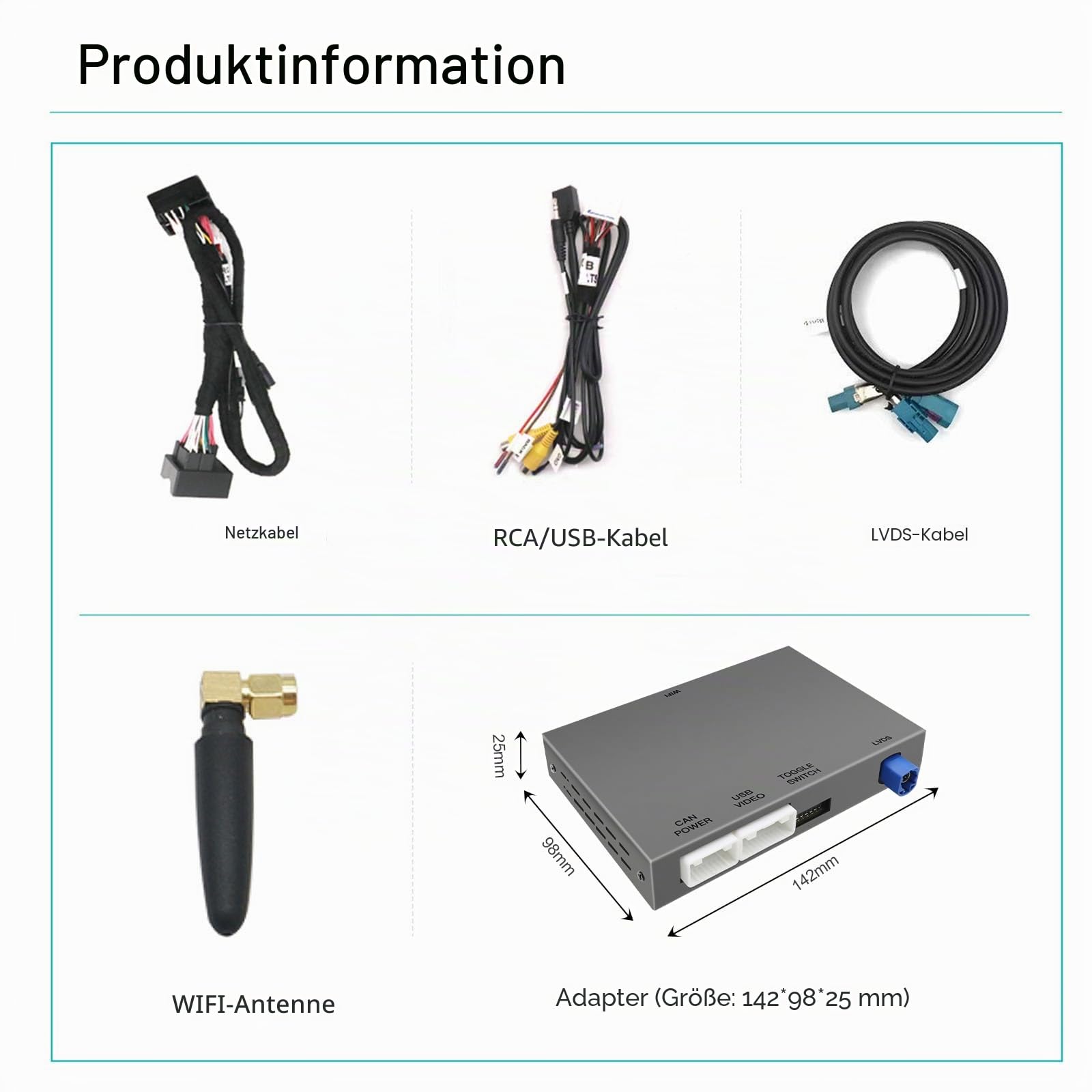 Drahtloses CarPlay und Android Auto Modul Fuer Volkswagen Skoda Octavia Golf 7 Polo Passat sowie Seat Leon GTI mit MIB/MIB2 System I Unterstuetzt Mirrorlink und OEM Fahrzeugfunktionen