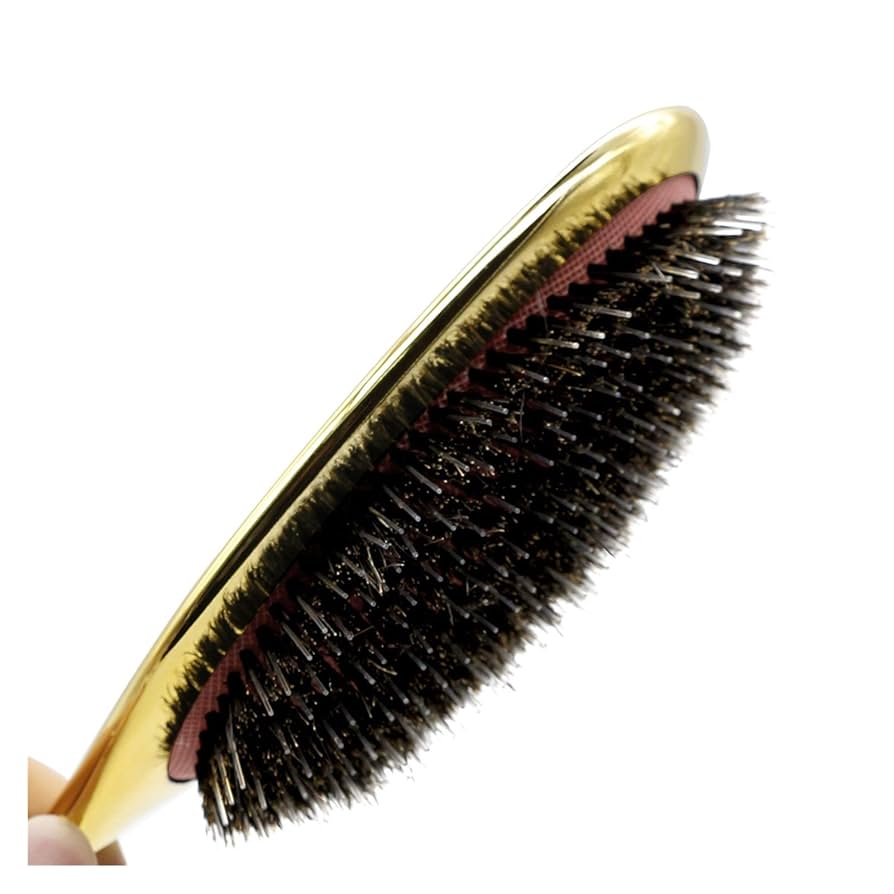 銀製櫛　ヘアブラシ 化粧箱付き Amazon.co.jp: ヘアブラシ ラグジュアリー金と銀の色イノシシ毛