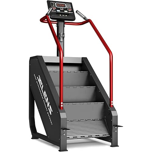 Stair Stepper Machine with LED Screen 440 LBS, Commercial Grade Stair Climber Exercise Machine for Home with 15 Resistance Levels for Cardio, 24-164 Steps/Minute (Classical)