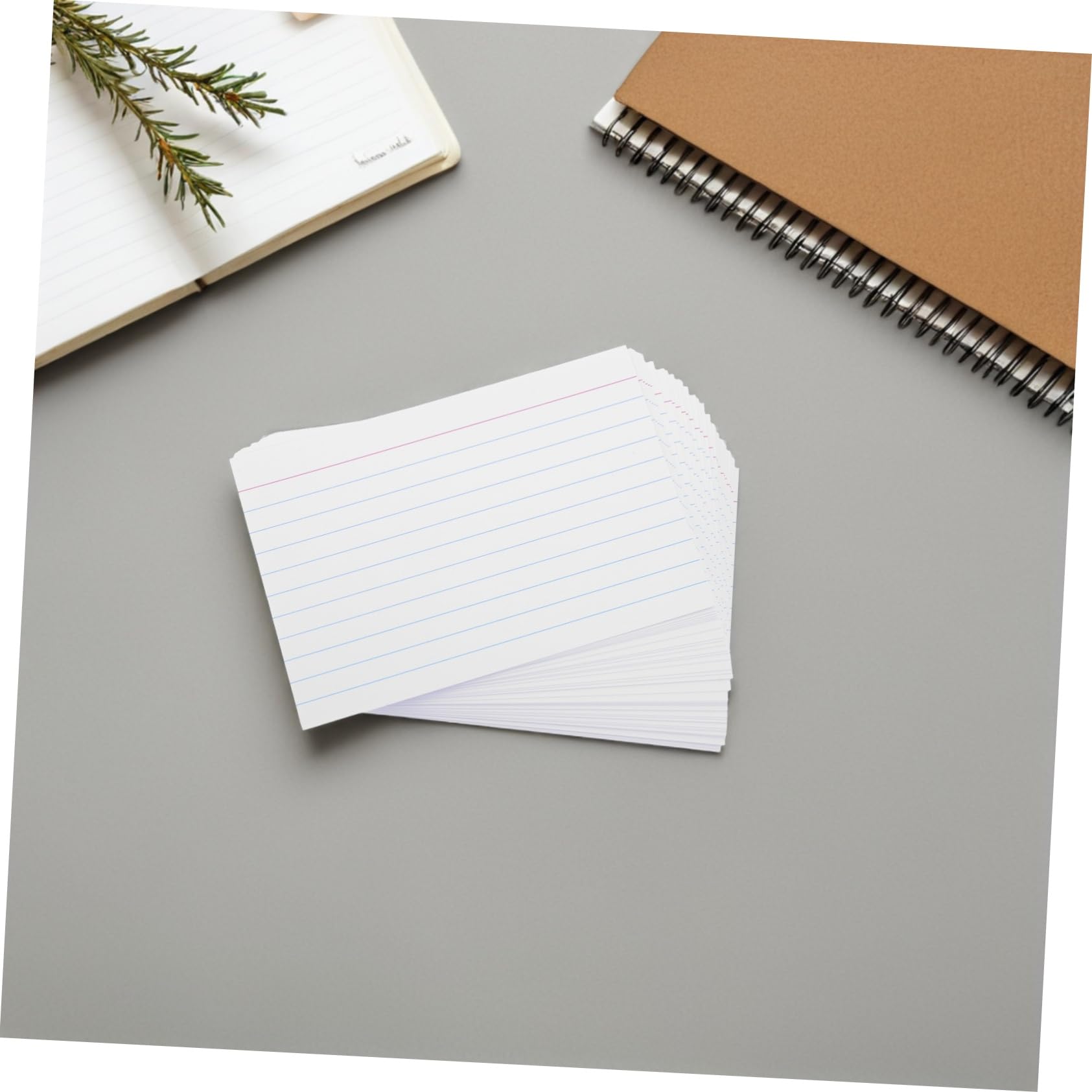 200 Weiße Linierte Karteikarten aus Papier mit Klaren Horizontalen Linien 4 Zoll Groß Dickes Material für Büro Schule und Präsentationen
