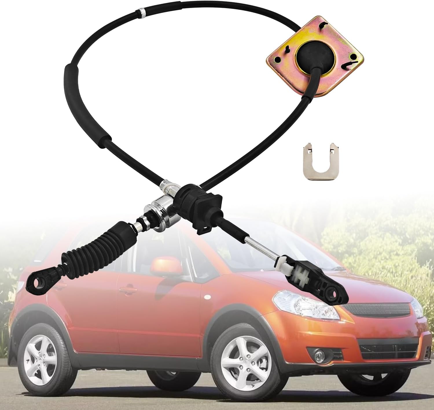 29365-79A40 Shifter Cable Fit for Suzuki SX4 2.0L 2007 2008 2009 Gear Shift Cable Transmission Cable Shift Control Cable Wire Change 28210-80J11 28210-80J10