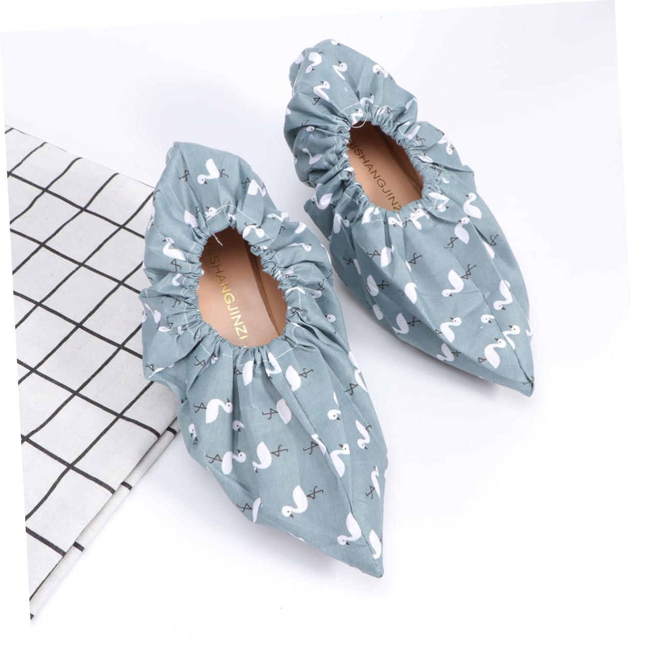 PRETYZOOM 2 Pairs Thickened Anti-slip Shoe Cover Covers Protector Indoors Slippers for Women Wear Washable Shoes Cover Feet Floor Shoe Cover Reusable Shoes Cover Nonslip Sneaker Cover Green