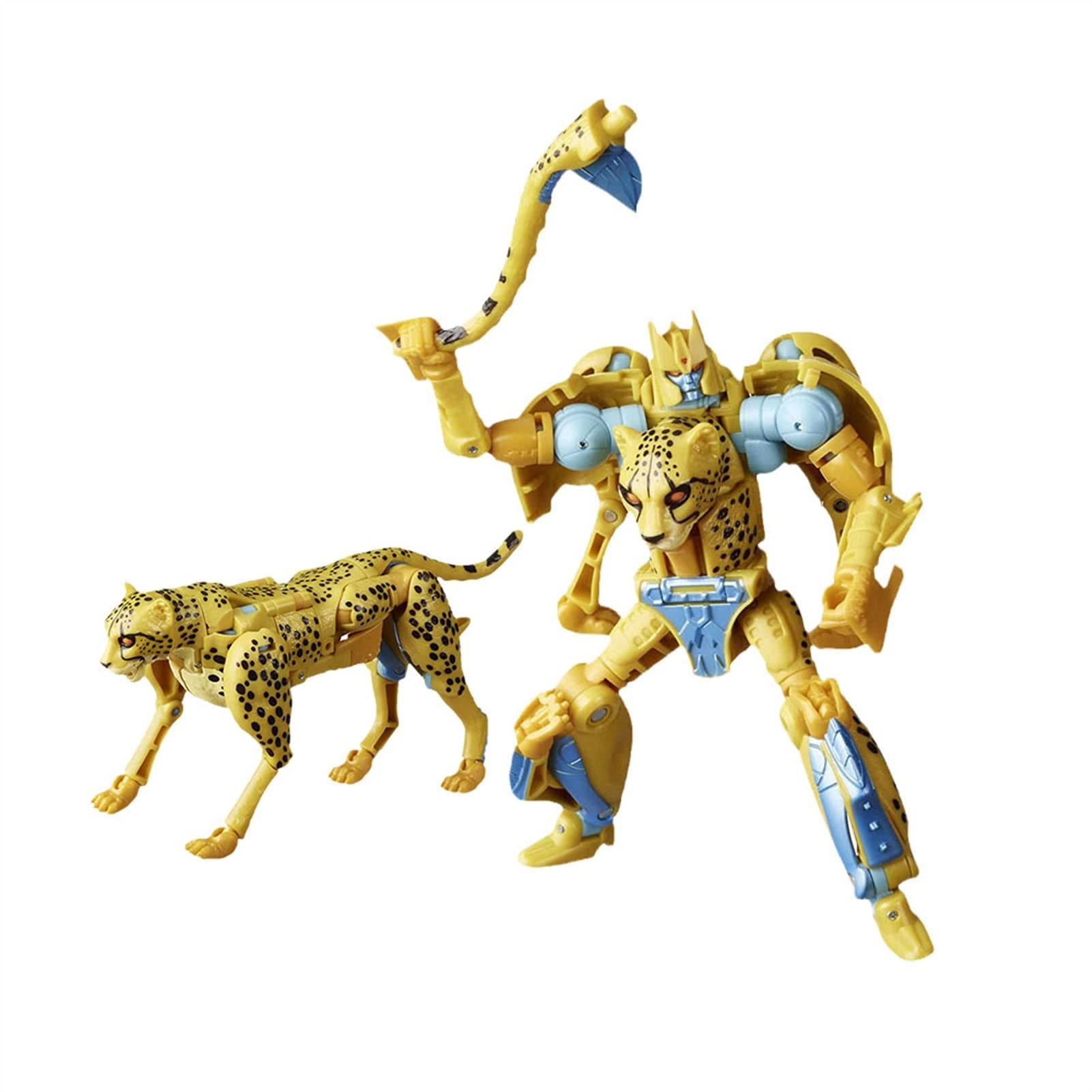LBBB Transformer Toys MP- 34 Cheetor Kingdom Deluxe Action Figure, 5- inch Toy. Can Became a Yellow Leopard Warrior