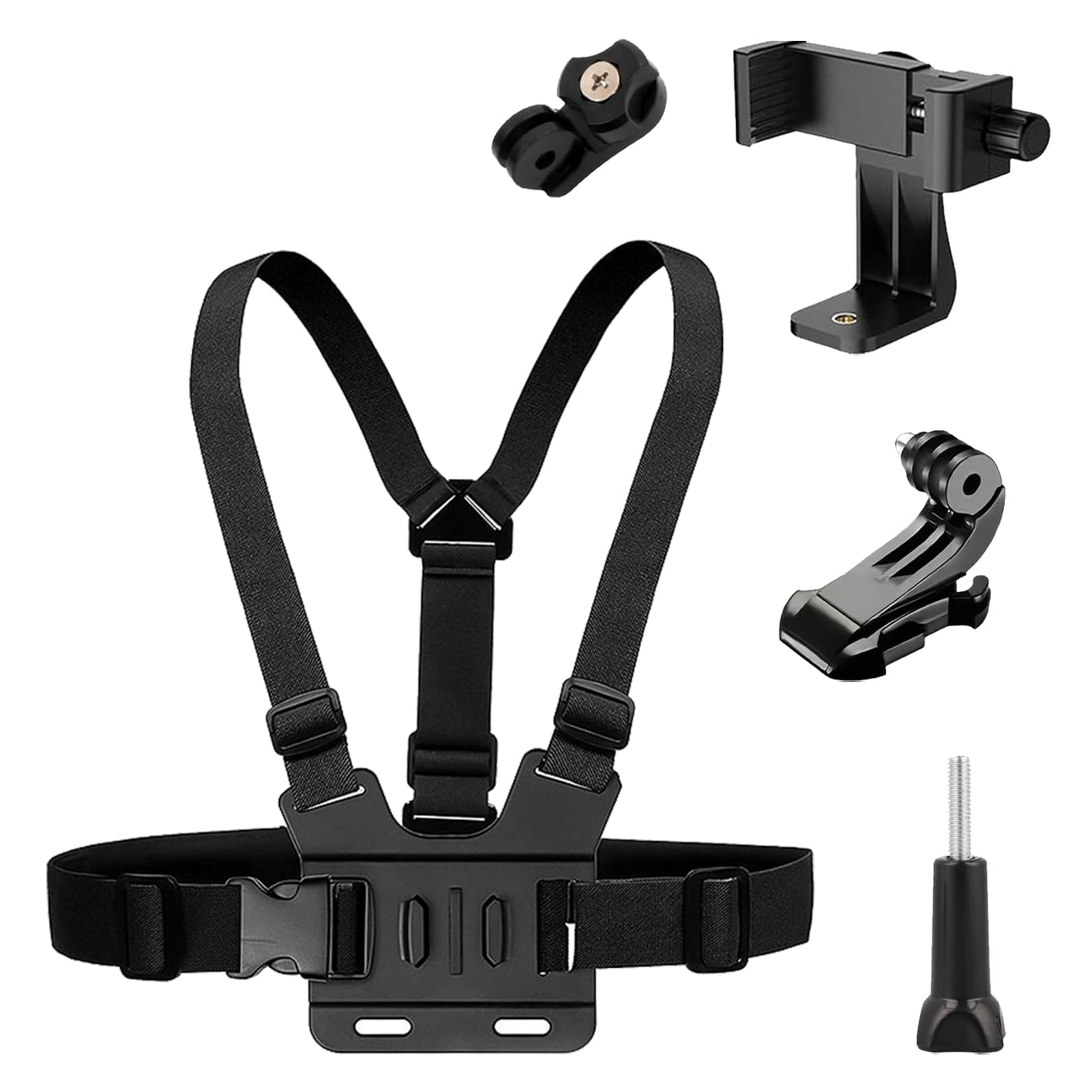 Kit Supporto Per Telefono Con Imbracatura Per Testa E Pettorale, Per Riprese Video Action Cam, Compatibile GoPro E DJI - 4