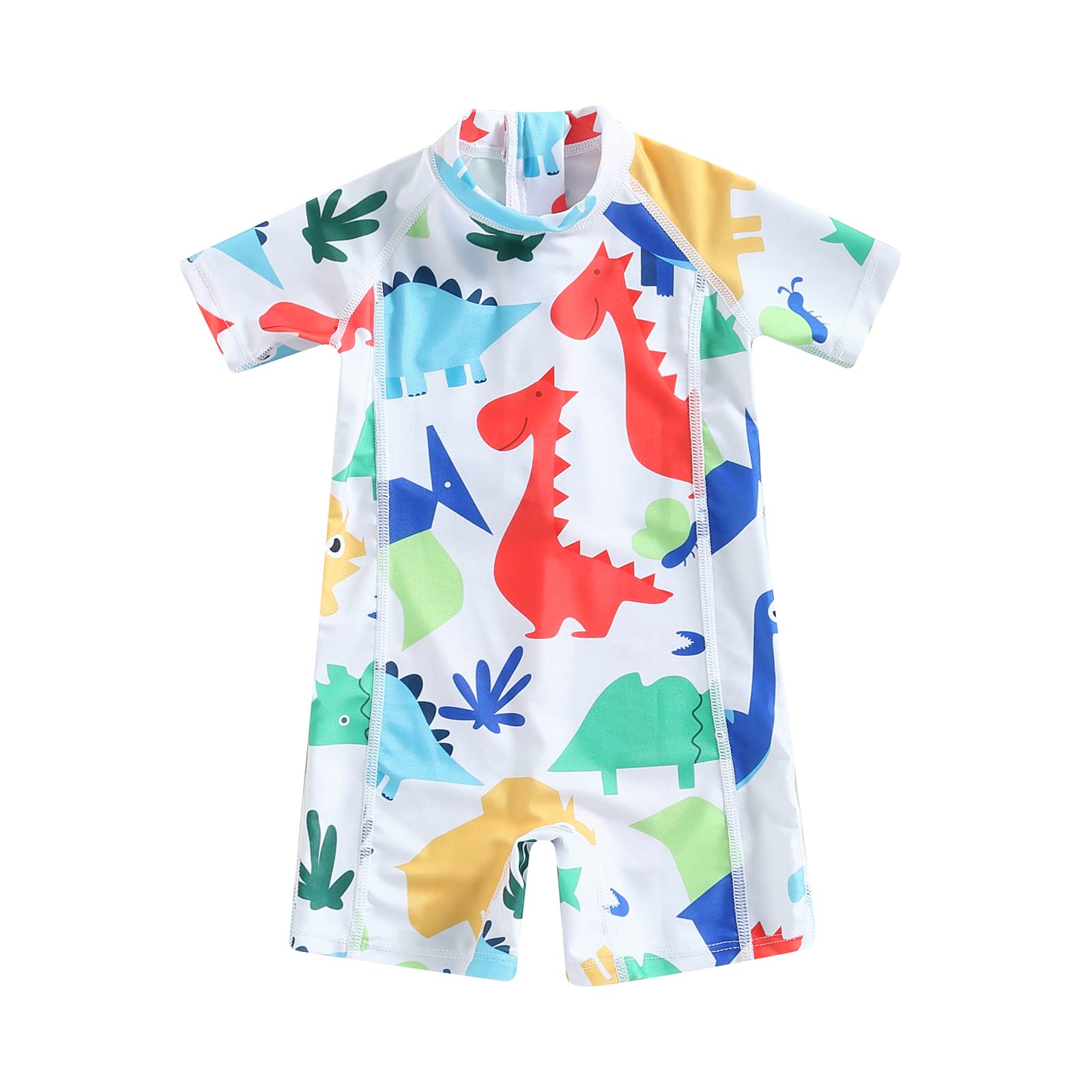 Baby Boy Swimming Costume Baby Swimsuit 3 6 12 18 Months Infant Toddler Boys Swimwear Rash Guard Zipper One Piece Short Sleeve Beach Bathing Suits Wetsuit — view 18