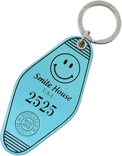 Amazon Co Jp Standard Factory モーテル ホテル キーホルダー スマイル レザー キーホルダー 革 かわいい キーリング Sky Blue Mkr 001d ジュエリー Amazon Co Jp Standard Factory モーテル ホテル キーホルダー スマイル レザー キーホルダー 革 かわいい キーリング Sky Blue Mkr 001d ジュエリー