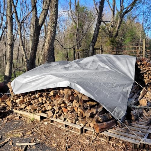Eeatuztl TRAP-SLIVER035 Tarps Heavy Duty Waterproof 10X12,Sliver 12 Mil Large Tarps thumb #2