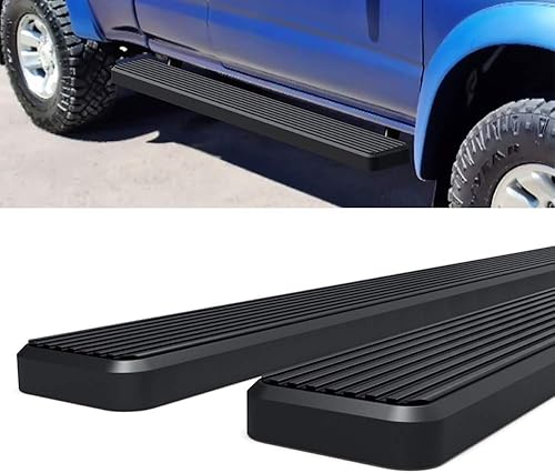 Miniatura 4 de HD Ridez Estribo lateral de 6 pulgadas, acero inoxidable, color negro, compatible con Toyota Tacoma 1995-2004 Extended Xtra Cab (4WD o Prerunner 2WD