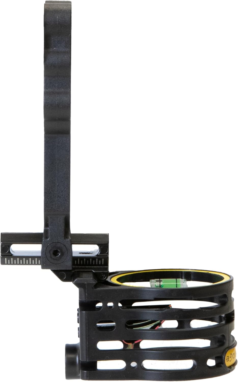 Trophy Ridge Gem 3-Pin Bow Sight – .019” Fiber Optic Pins for Low-Light Accuracy, Reversible Design for Left or Right-Handed Shooters, Removable Level, Yellow Hood Accent for Quick Target Acquisition