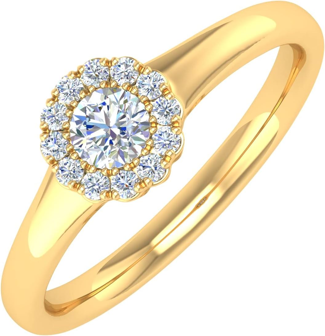 1/4 Carat Diamond Engagement Ring Band in 10K Gold